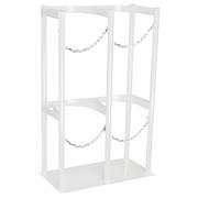 Porte-cylindre autoportant robuste pour stockage sécurisé des réservoirs d'oxygène, de propane, de CO2 et d'azote