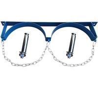 Porte-cylindre d'oxygène, support de réservoir au propane à hélium/argon, étagère fixe, support de stockage de cylindre d'oxygène en acier pour la fixation de bouteille de gaz de clinique(2 bouteilles