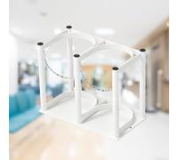 Porte-cylindre portable avec chaîne, support sécurisé pour stockage d'oxygène domestique ou médical