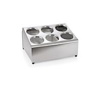 Porte cylindres pour couverts en Acier nickel chrome L 375 mm l 300 mm H 210 mm