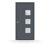 Porte d’entrée aluminium Le Havre - Pirnar Basic anthracite