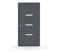 Porte d’entrée aluminium Reims - Pirnar Basic anthracite