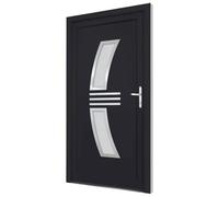 Porte d entrée anthracite 88x200 cm PVC