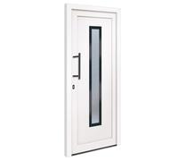 Porte d entrée Blanc 108x200 cm PVC