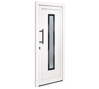 Porte d entrée Blanc 88x200 cm PVC
