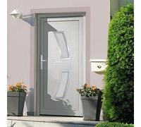 Porte d entrée Blanc 88x200 cm PVC