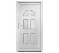 Porte d entrée Blanc 98x208 cm PVC