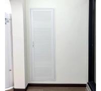 Porte d'accès à persiennes avec serrure et poignée, panneau de cloison sèche en aluminium, trappe d'inspection réduisant le bruit pour la plomberie et les services électriques