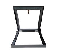 Porte d'accès au grenier, puits de lumière d'évacuation robuste en aluminium avec double vitrage trempé, grande trappe d'accès au toit pour couloir, grenier, escalier ou garage