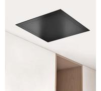 Porte d'accès au plafond avec loquet tactile noir - Panneau de trappe encastré pour une inspection facile de l'électricité et de la plomberie - 500 x 500 mm