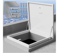 Porte d'accès au toit, trappe d'accès pour toit/grenier/vide sanitaire, couvercle de trappe de toit extérieur/couvercle de sortie de sous-sol sur mesure, grande ouverture à 90 degrés pour év