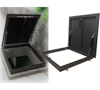 Porte d'accès aux combles, trappe de toit en acier antivol, joint en caoutchouc, pour sortie de combles/visite/trou d'homme/cave