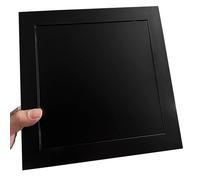 Porte d'accès de cuisine noire de 25,4 x 40,6 cm pour cloison sèche - Porte de grenier pour inspection intérieure - Câblage dissimulé - Valve d'eau et plaque de protection pour fusible (25 x 41 cm)