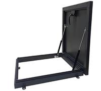 Porte d'accès de grenier robuste avec poignée et amortisseurs à gaz,Aération de toit avec poignée verrouillable,Couvercle de trappe d'accès de toit résistant aux intempéries(50*100cm/19.7*39.4in)