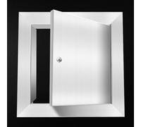 Porte d'accès en acier inoxydable avec serrure à clé pour trous muraux de cuisine extérieurs, sécurisation des câbles et plomberie