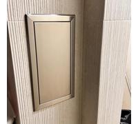 Porte d'accès en acier inoxydable, serrure à ressort encastrée pour une inspection sécurisée du mur du grenier et de la vanne de câblage