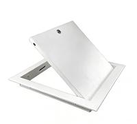 Porte d'accès en aluminium, couvercle d'inspection en métal blanc 15x15cm,20x20cm, panneau d'accès Simple en métal blanc, dissimule les ouvertures(300x300mm/11.8x11.8in)