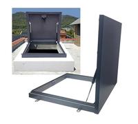 Porte d'accès en aluminium résistant aux intempéries - 190 x 55 cm - Ouverture biseautée à 90 ° - Trappe économe en énergie - Pour usage résidentiel et exportateur - Solution d'accès facile