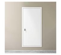 Porte d'accès en métal avec clés - Trappe d'accès isolée pour cloison sèche, porte de grenier dissimulée, blanche (50 x 70 cm) - Durable, sécurisée, installation facile