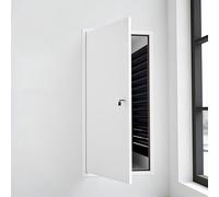 Porte d'accès en métal pour usage mural, panneau d'accès verrouillable pour cloison sèche, taille personnalisable pour services électriques et de plomberie (50 x 75 cm)