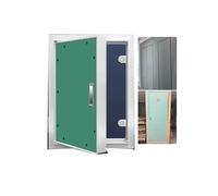 Porte d'accès en métal robuste, loquet de plafond facile à installer, cadre scellé pour la prévention des courants d'air et l'efficacité énergétique, panneau d'accès sécurisé