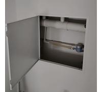 Porte d'accès encastrée magnétique, Trappe d'inspection dissimulée en Alliage d'aluminium avec système d'ouverture par Simple Pression, Couvercle d'accès Utilitaire peignable pour Mur et pla