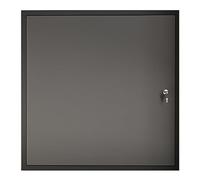 Porte d'accès encastrée - Trappe d'inspection en aluminium personnalisable for mur et plafond(Black,38x38inch)