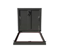 Porte d'accès étanche avec serrure isolée pour porte de cave et trappe d'entrée de grenier avec joint d'étanchéité durable pour une protection supérieure contre les intempéries (75 x 75 cm)