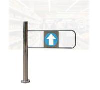 Porte d'accès Manuelle en Acier Inoxydable, Portail battant Automatique à Sens Unique, Dispositif d'entrée pour Couloir, pour bibliothèque magasin pittoresque(50cm/19.6in)