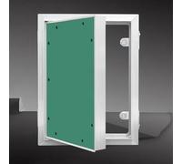 Porte d'accès personnalisable en alliage d'aluminium pour cloison sèche - Bande silencieuse, appuyez pour ouvrir, panneau d'accès de plomberie pour usage résidentiel et commercial (60 x 60 cm)