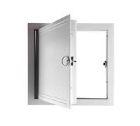 Porte D'Accès Pour Barbecue, Alliage D'aluminium Encastrée, Avec Anneau De Traction, Pour Îlot De Barbecue, Station De Grillades, Placard Extérieure(50x50cm/20x20in)