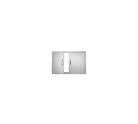 VEVOR Porte d'accès îlot barbecue 88,9x61 cm – Double porte encastrée inox avec poignée