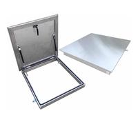Porte d'accès robuste pour fenêtre de toit - Couvercle d'aération pour fenêtre de toit avec vérin à gaz - Porte de sécurité d'urgence pour cave et grenier