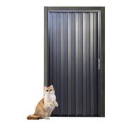 Porte d'accordéon pliable pour grange, opaque, durable, avec serrure, pour garde-manger/chambre (64 x 203 cm) et cuisine, avec ferrures. (40 x 80 po (101,5 x 203 cm)