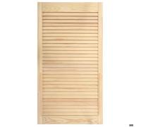 Porte d'armoire - Helloshop26 - Bois de pin massif - Porte à persiennes - 99,3x39,4 cm - Classique