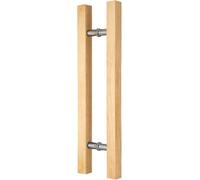 Porte De Bar Hadle Porte en Bois Massif Hadles,Porte Double Face De Type échelle Hadle,idoor Outdoor Smooth Hadle,Roud/Square Bar Istallatio, Square, 100cm/39 3/8-60cm