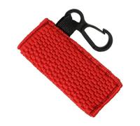Porte de baume à lèvres Keechain - Porte de sac à lèvres compact pour les lèvres, clavies et porte-clés pour femme, clip sur l'étui du support à manches chapstickk, support pour ros, rouge,