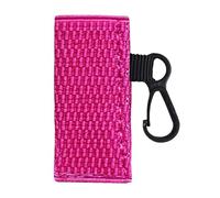Porte de baume à lèvres Keechain - Porte de sac à lèvres compact pour les lèvres, clavies et porte-clés pour femme, clip sur l'étui du support à manches chapstickk, support pour ros, Hot Pink,