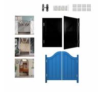 Porte De Café Battante En Bois Porte Saloon Double Style Western Cowboy Porte Battante Placard Largeur 70cm-150m Pour Escalier Salle De Bain Cuisine(Light blue)