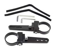 Porte De Cage à Rouleaux Léger LED - ÉTOILE DE MESURE D'ALUMINIUM 2 Pièces | Montage De Barre Lumineuse | Accessoires De Voiture Avec Tube De Tuyau Réglable Pour Barres Taureaux