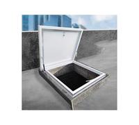 Porte De Cave Robuste Et Étanche Avec Serrure Et Vérins À Gaz Porte De Vide Sanitaire for Usage Résidentiel Et Industriel, Garantissant Un Accès Sécurisé Et Flexible.(75x70cm/29.5x27.6in)