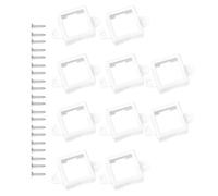 Porte de clip de lumière extérieure, support de lumière LED extérieur | 10 pièces Support Freeture LED Strip Montage Fancellette,Porte de découpe de bandes de lumière extérieure pour cour, ferme, balc