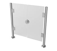 Porte de clôture Automatique intérieure, Porte de sécurité pour Les supermarchés et Bureaux, Gardien de Porte Swing en métal Universel, Barricade de la bibliothèque (19,7x39.4 in) - Durable et