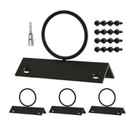 Porte De Corde À Anneau Décoratif - 4 Pièces De Support De Corde, Assemblage Simple | Mural Pour Garde-corps Pour Terrasse De Jardin