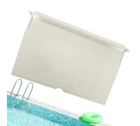 Porte De Déversoir De Skimmer De Piscine,Rabat De Déversoir De Porte De Skimmer, Ensemble de porte de déversoir à clapet de porte d'écumoire avec éponge, Empêche les débris de s'échapper du panier du