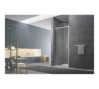 Porte de douche 100x195 cm, verre transparent Easyclean (SIKOTEXP100CRT)