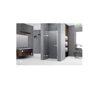 Porte de douche battante avec 1 fixe en alignement GALA 1B - H 200cm-Avec ï¿½querre---Avec ï¿½querre