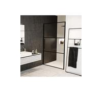 Porte de douche battante en niche GRID 101 RIHO 90x200 cm