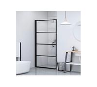 vidaXL Porte de Douche Cabine de Douche Écran de Bain Résistance aux Éclaboussures Intérieur 91x195 cm Verre Trempé 151866