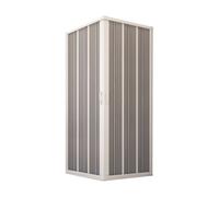 PORTE DE DOUCHE D’ANGLE PVC OUVERTURE CENTRALE ACCORDÈON 80X100 CM